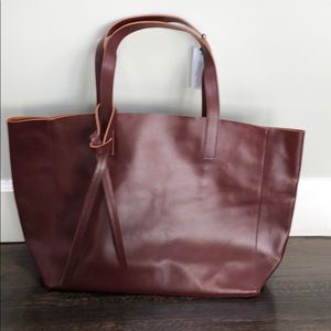 Velvet- Leather handbag